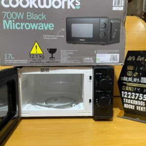 Cookworks 700W Black Microwave