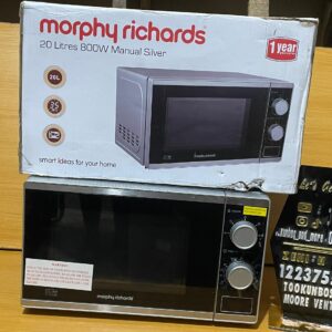 Morphy Richards 20 Litre 800W Manual Silver Microwave oven. 
