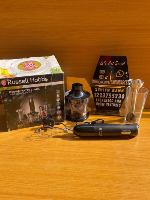 RUSSELL HOBBS
Desire Matte black
3 in 1 hand blender