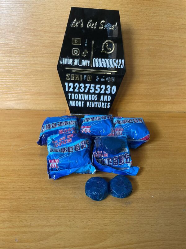 Automatic toilet bowl cleaner tablets or blocks