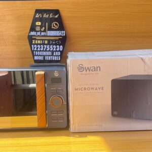 Swan Nordic 20L Digital Microwave in Slate Grey. 