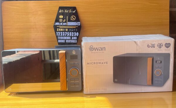 Swan Nordic 20L Digital Microwave in Slate Grey. 