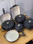 Cast iron Pots set of 7