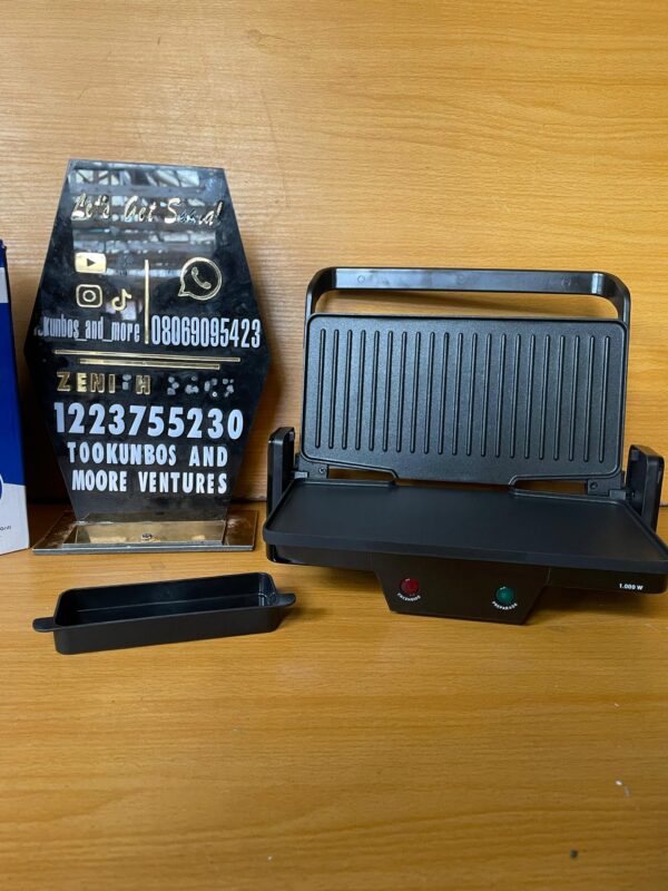 Jata Electric Grill & Grill With Non-Stick Striped Plates-1000W