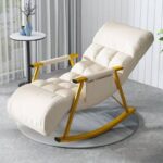 Breathable Adjustable Gear Rocking Chair Balcony Leisure Nap Lazy Sofa Light Luxury Bedroom Living Room Carefree Lazy Chair