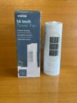 Status 14 Inch Tower Fan. 
 This is not rechargeable