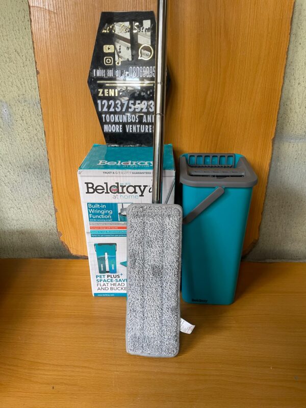 Antibac Flat Head Mop And Bucket Set