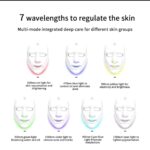 Rechargeable Facial LED Mask 7 Colors Photon Luminotherapy Beauty Mask Skin Rejuvenation Anti Acne Home Face Lifting and Whitening