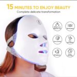 Rechargeable Facial LED Mask 7 Colors Photon Luminotherapy Beauty Mask Skin Rejuvenation Anti Acne Home Face Lifting and Whitening