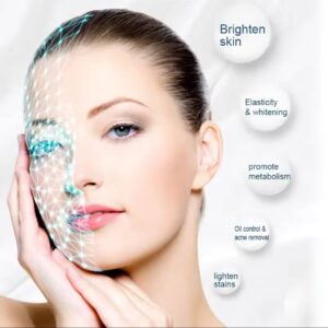 Rechargeable Facial LED Mask 7 Colors Photon Luminotherapy Beauty Mask Skin Rejuvenation Anti Acne Home Face Lifting and Whitening