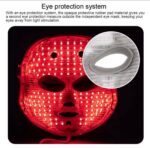Rechargeable Facial LED Mask 7 Colors Photon Luminotherapy Beauty Mask Skin Rejuvenation Anti Acne Home Face Lifting and Whitening
