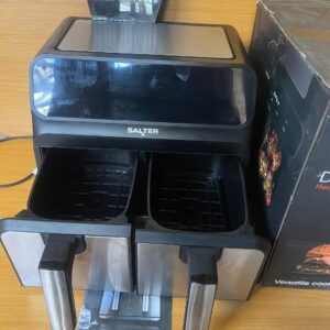 Salter 7.6L Dual Air Pro Digital Touchscreen AirFryer-1700W