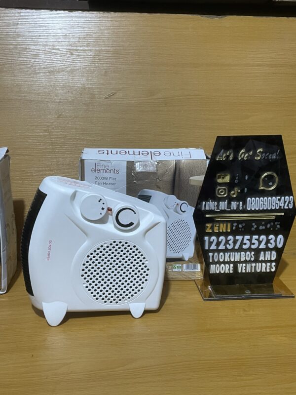 Fine Element Portable Flat Fan Heater