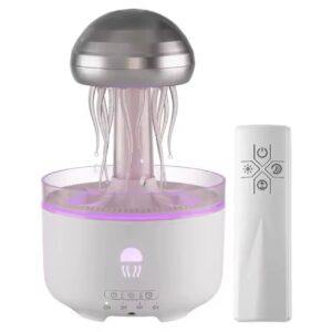 Jellyfish Humidifier Air Humidifier with 7 Color Lights Aromatherapy Diffuser Air Diffuser Humidifier for Bedroom Home Office