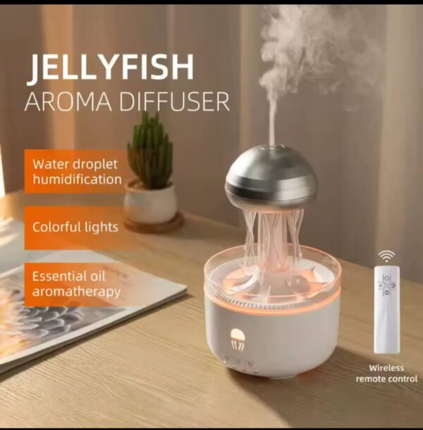 Jellyfish Humidifier Air Humidifier with 7 Color Lights Aromatherapy Diffuser Air Diffuser Humidifier for Bedroom Home Office
