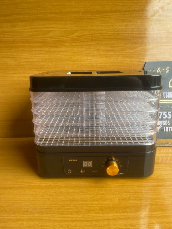 Duka 5-Tray Food Dehydrator with Digital Timer and Temperature Control.