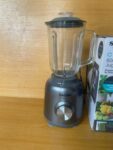 Salter EK4383GUNMETAL Cosmos Glass Jug Blender, 800 W, 1.5 L, Two Speed Settings, Pulse Function, Detachable Design, Stainless blade