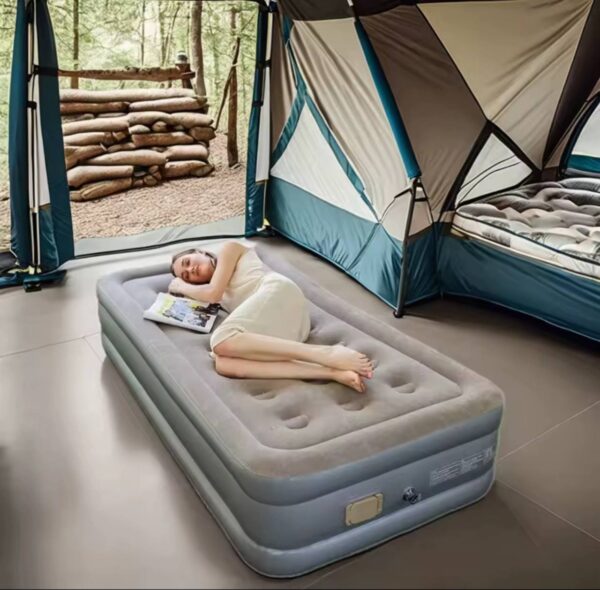 Automatic Self-Inflating Air Bed with Built-in Pump Home Furniture Inflatable Mattress Convenient for Outdoor Activities